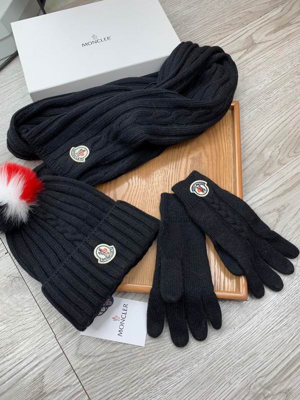 Moncler Scarf Hat Gloves E (353)