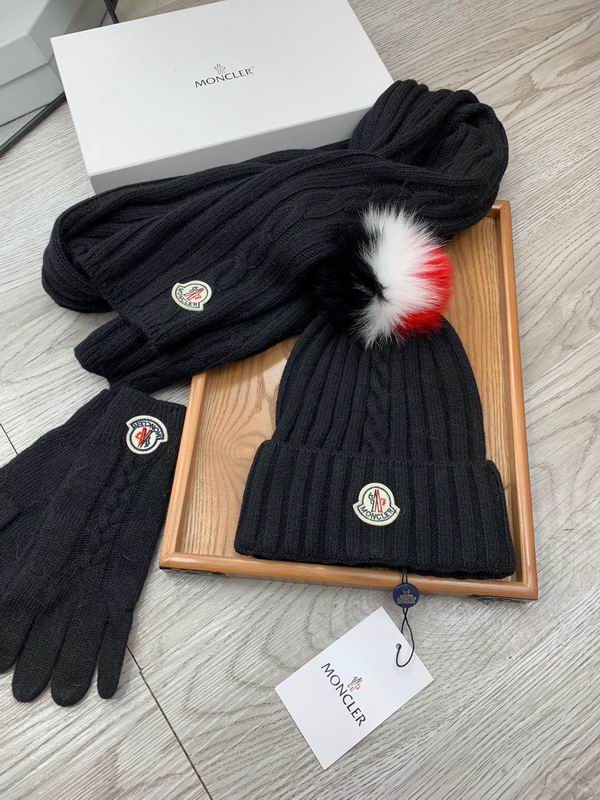 Moncler Scarf Hat Gloves E (354)
