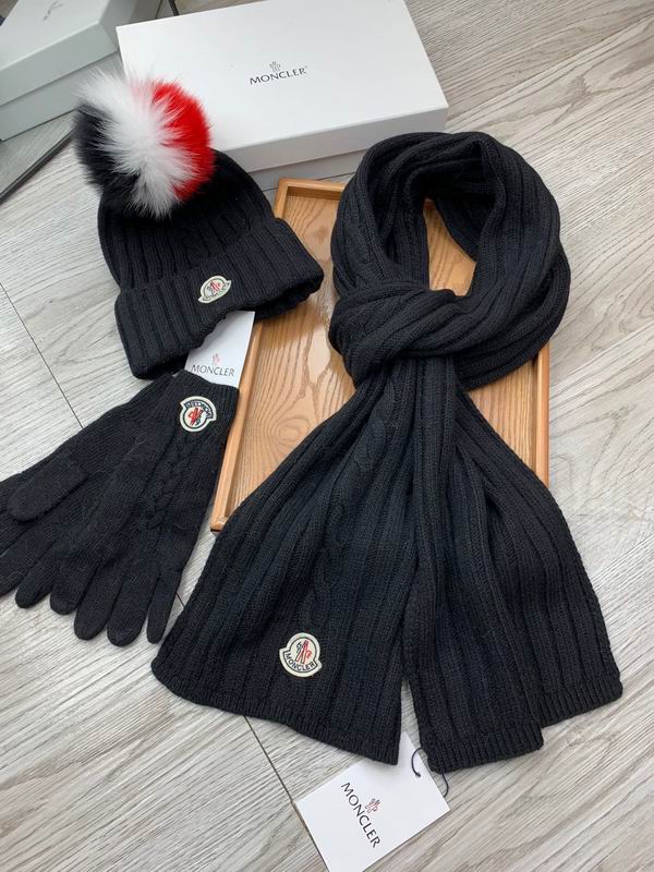 Moncler Scarf Hat Gloves E (355)