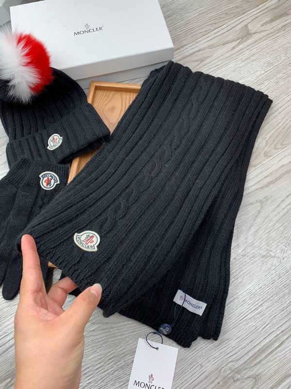 Moncler Scarf Hat Gloves E (357)
