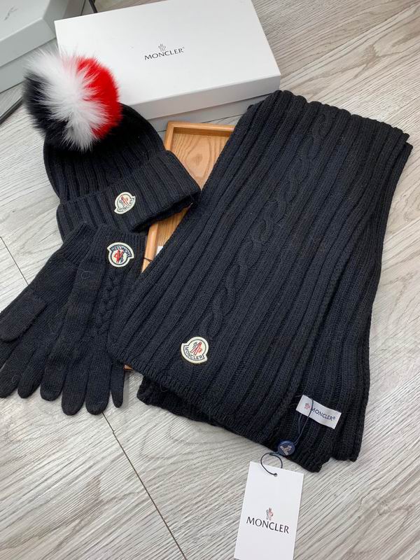 Moncler Scarf Hat Gloves E (358)