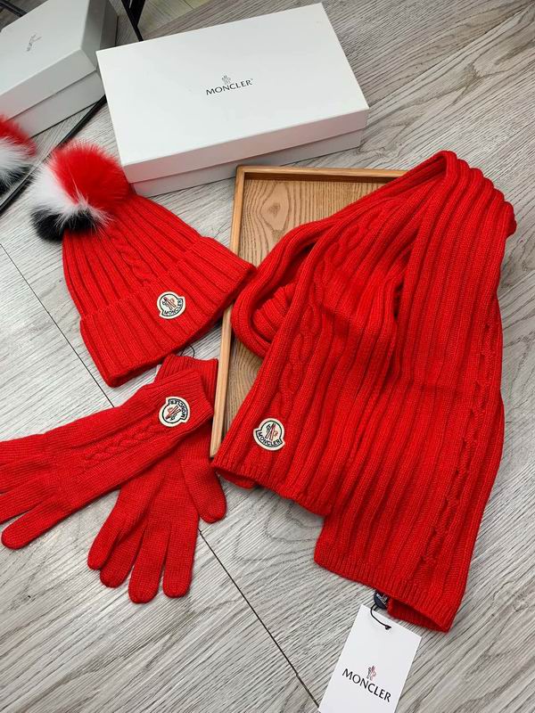 Moncler Scarf Hat Gloves E (365)