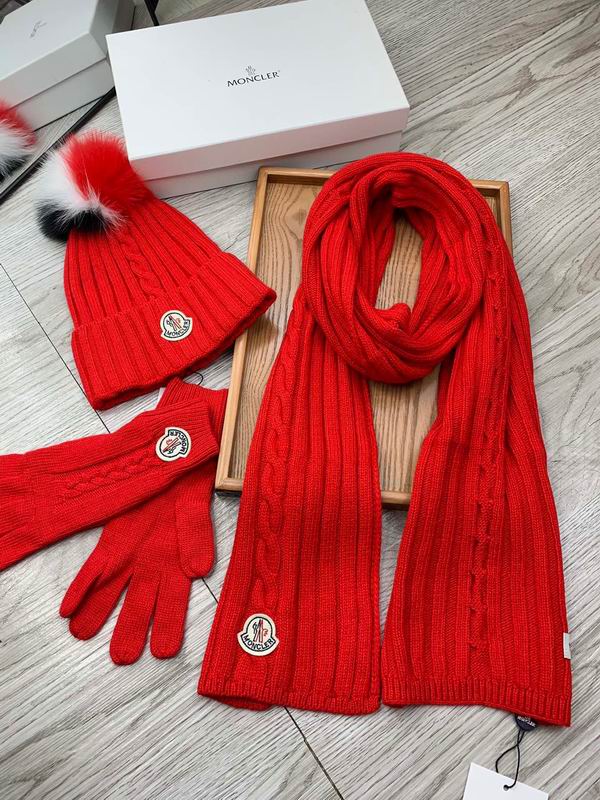 Moncler Scarf Hat Gloves E (366)