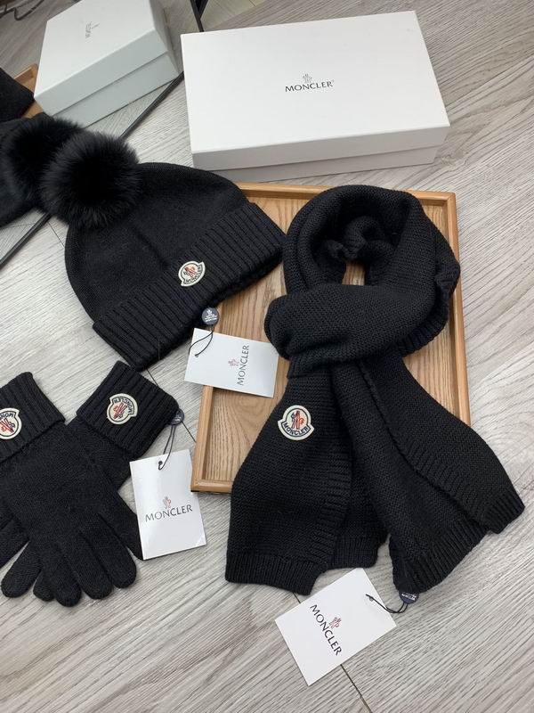 Moncler Scarf Hat Gloves E (535)