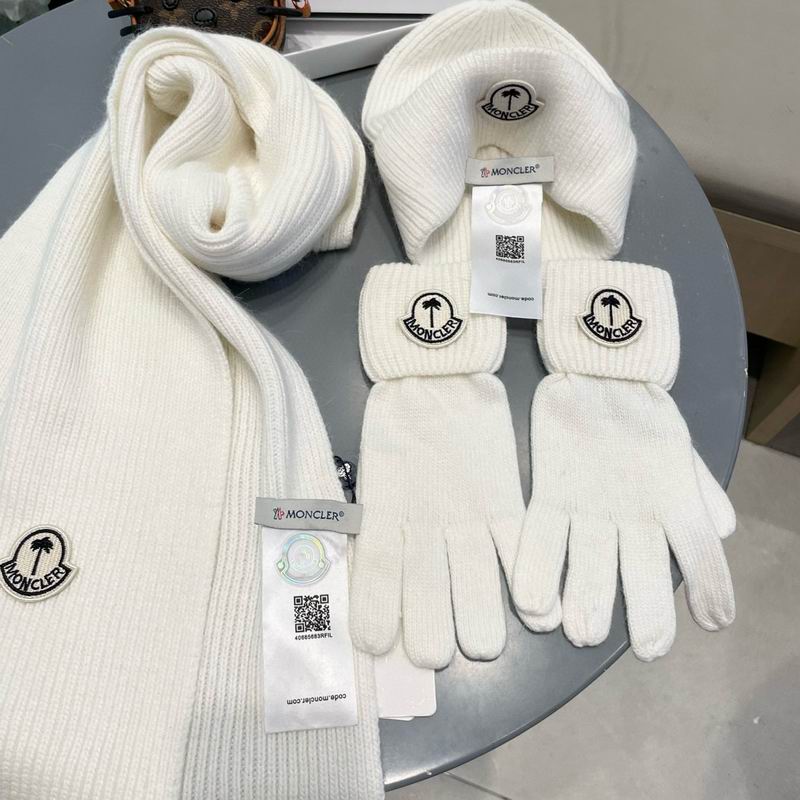 Moncler scarf  hat gloves (1)