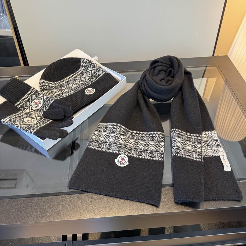 Moncler scarf hat  gloves (7)