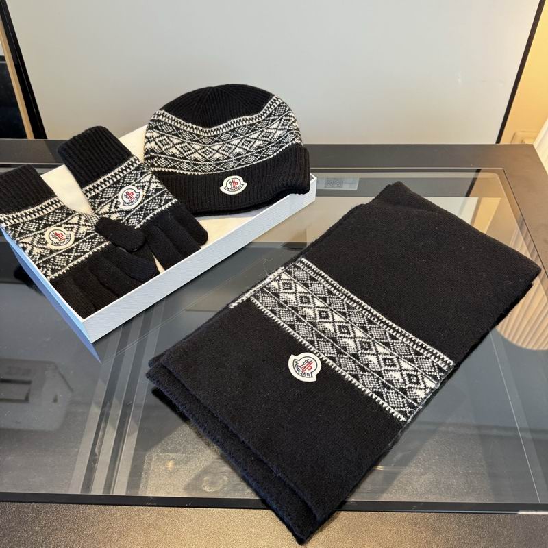 Moncler scarf hat  gloves (9)