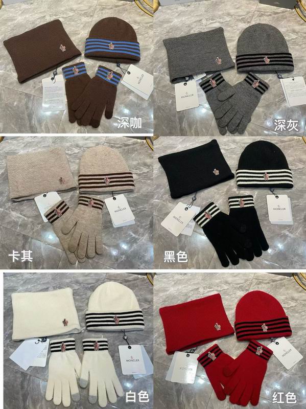 Moncler scarf hat gloves (10)