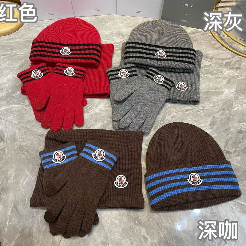 Moncler scarf hat gloves (3)