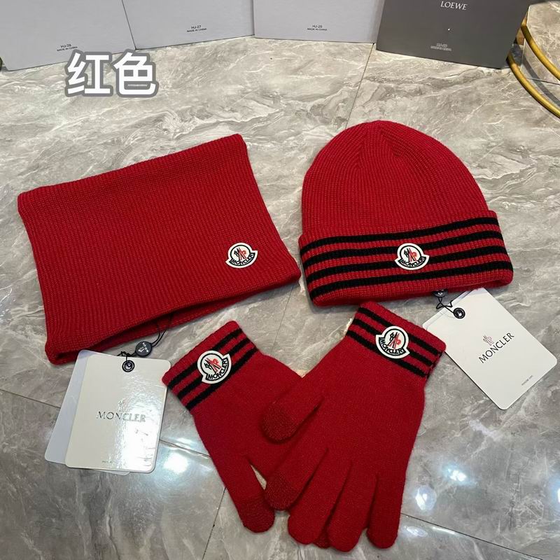 Moncler scarf hat gloves (6)