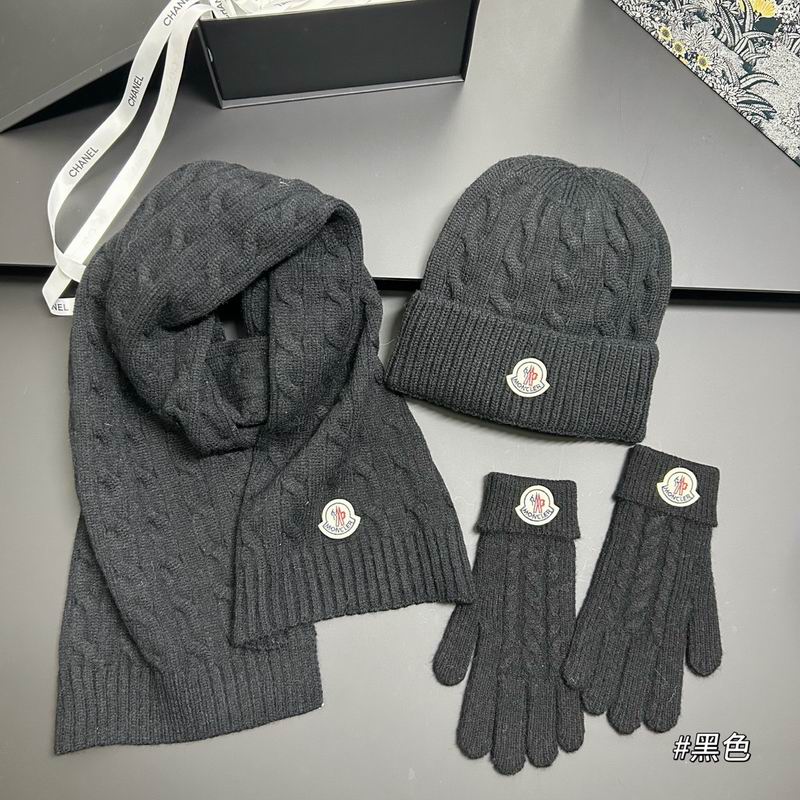 Moncler scarf hat gloves dx (1)