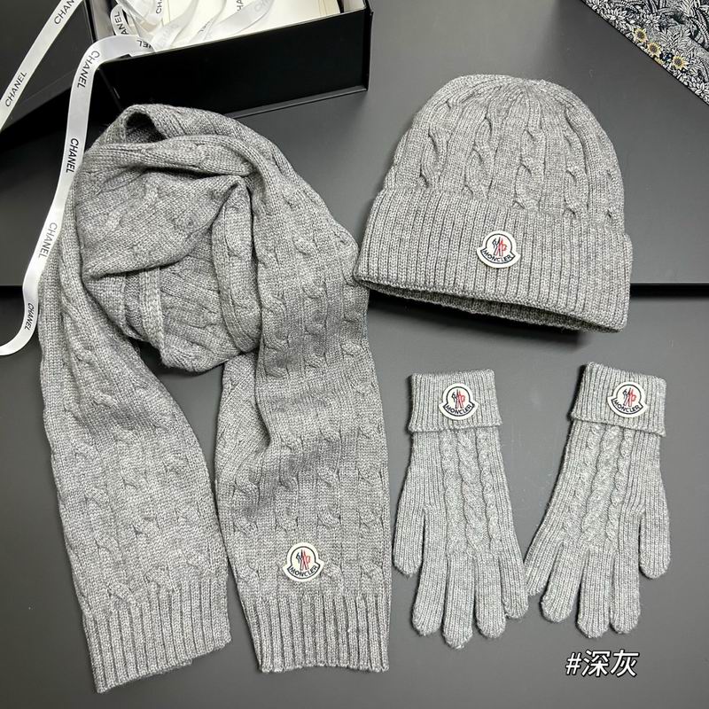 Moncler scarf hat gloves dx (3)