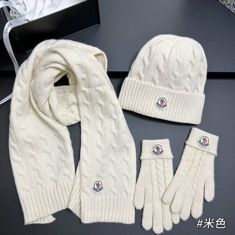 Moncler scarf hat gloves dx (5)