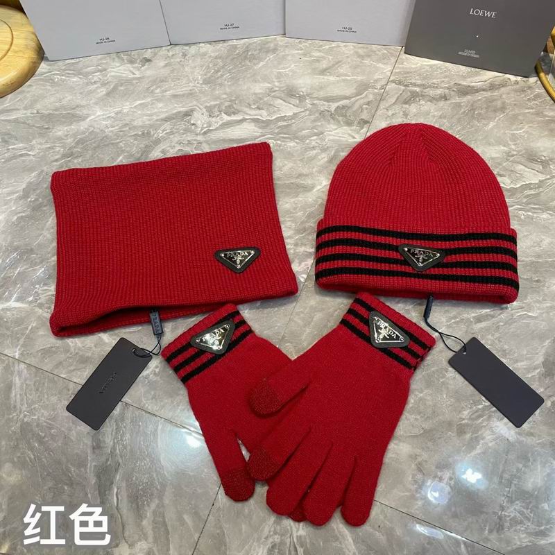 Prada scarf hat gloves (4)
