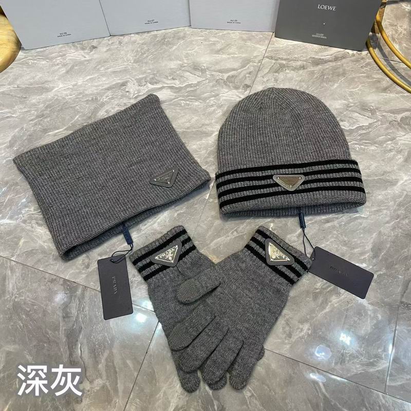 Prada scarf hat gloves (5)