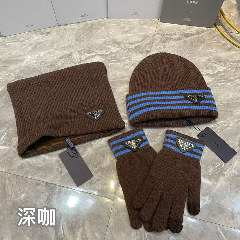 Prada scarf hat gloves (6)