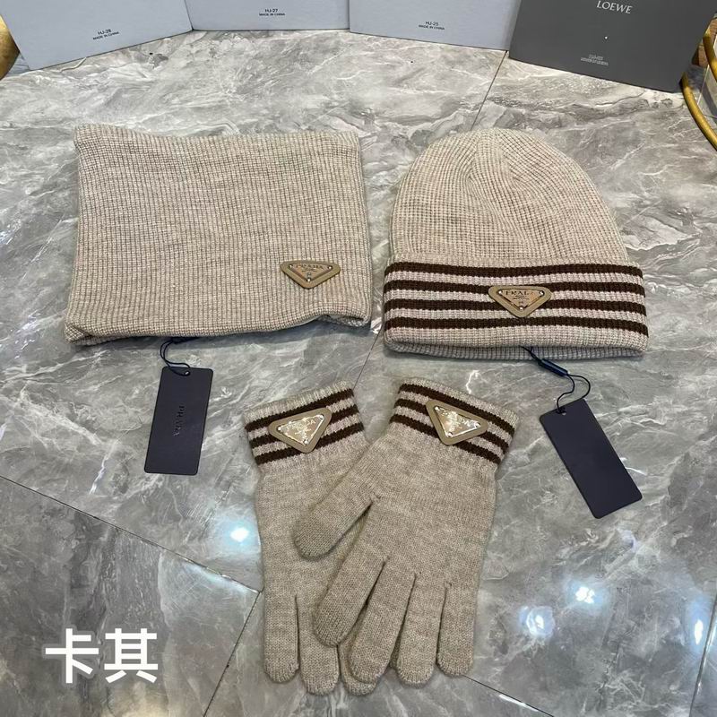 Prada scarf hat gloves (7)