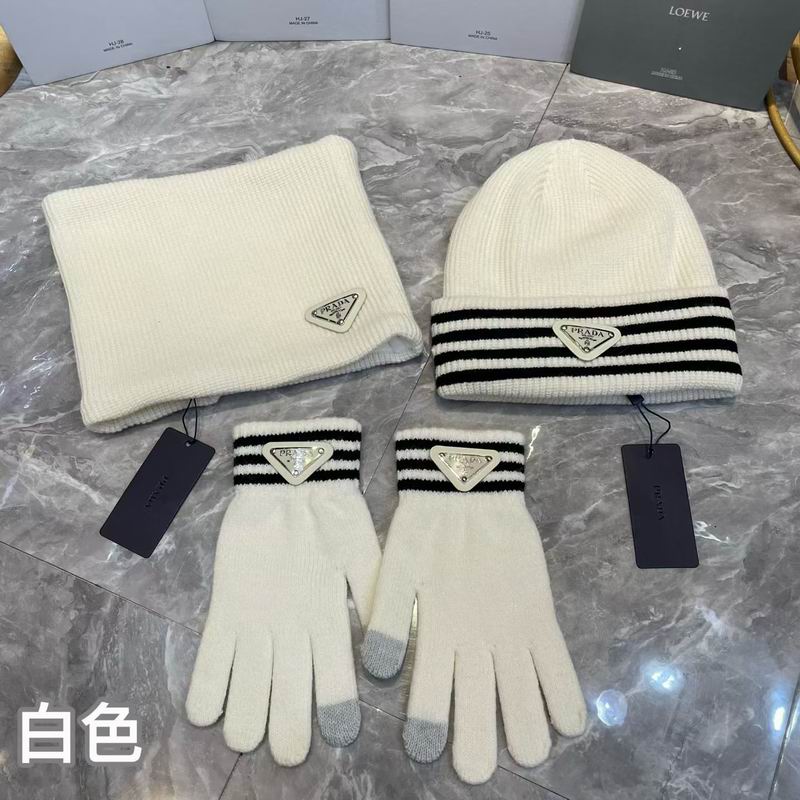 Prada scarf hat gloves (8)