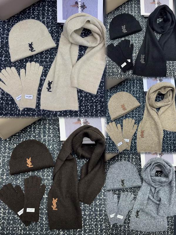 YSL scarf hat gloves (1)