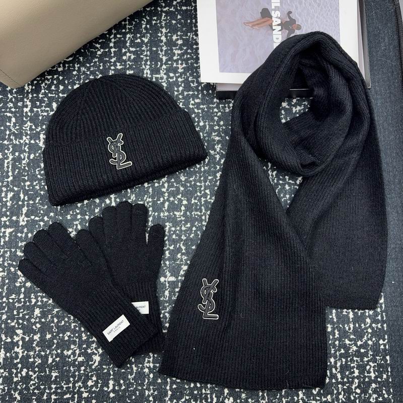 YSL scarf hat gloves (2)