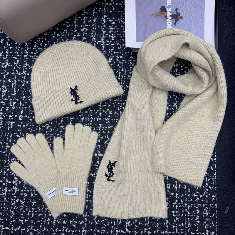 YSL scarf hat gloves (3)