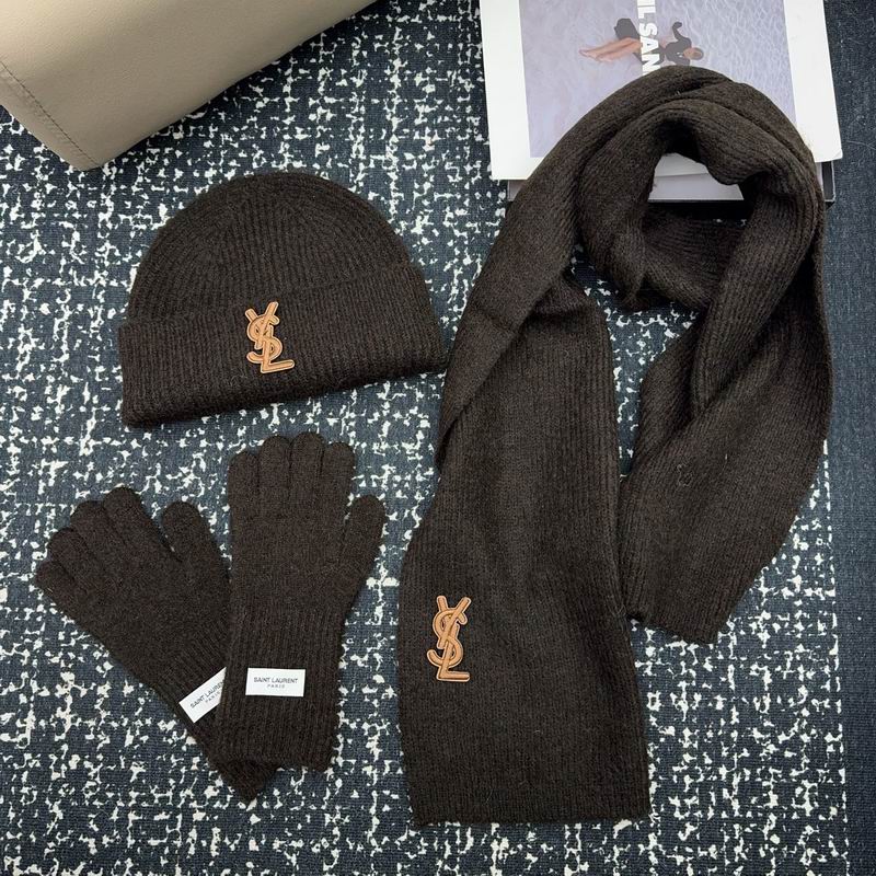 YSL scarf hat gloves (5)