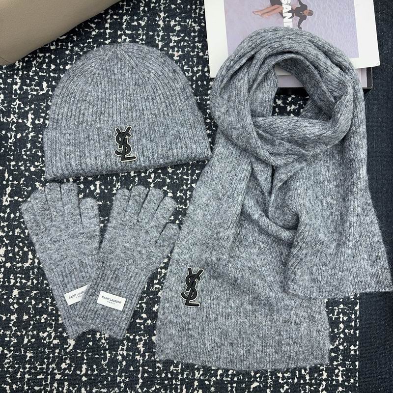 YSL scarf hat gloves (6)