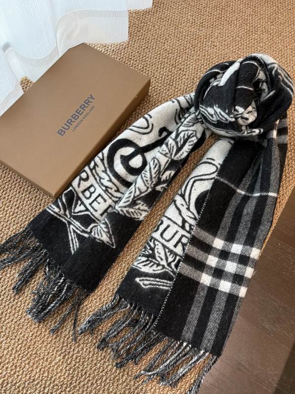 Burberry scarf 230X50cm 100%羊绒 E54 (3)
