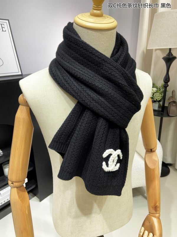 Chanel Scarf 100%羊绒 E20 (2)