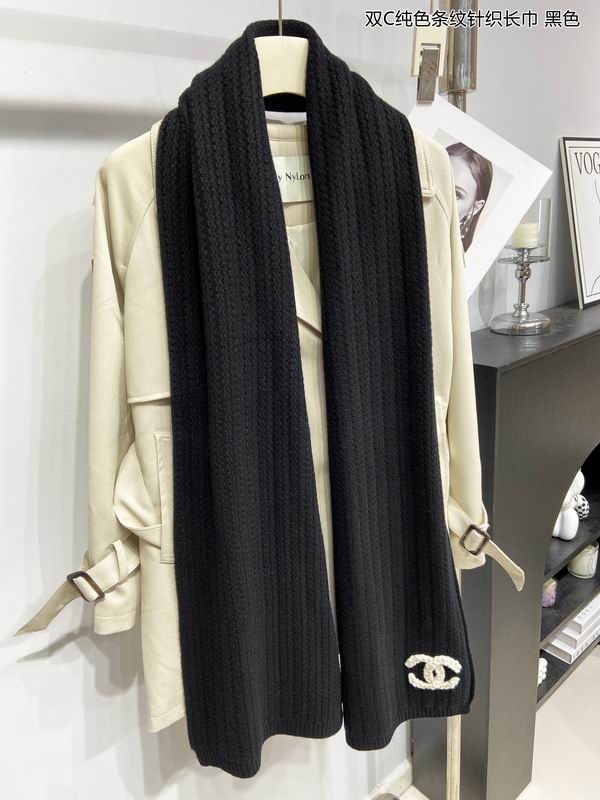Chanel Scarf 100%羊绒 E20 (5)