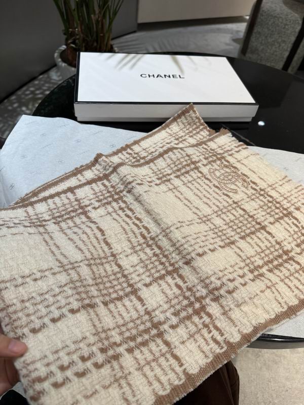 Chanel Scarf 30X190cm 100%羊绒 E40 (20)