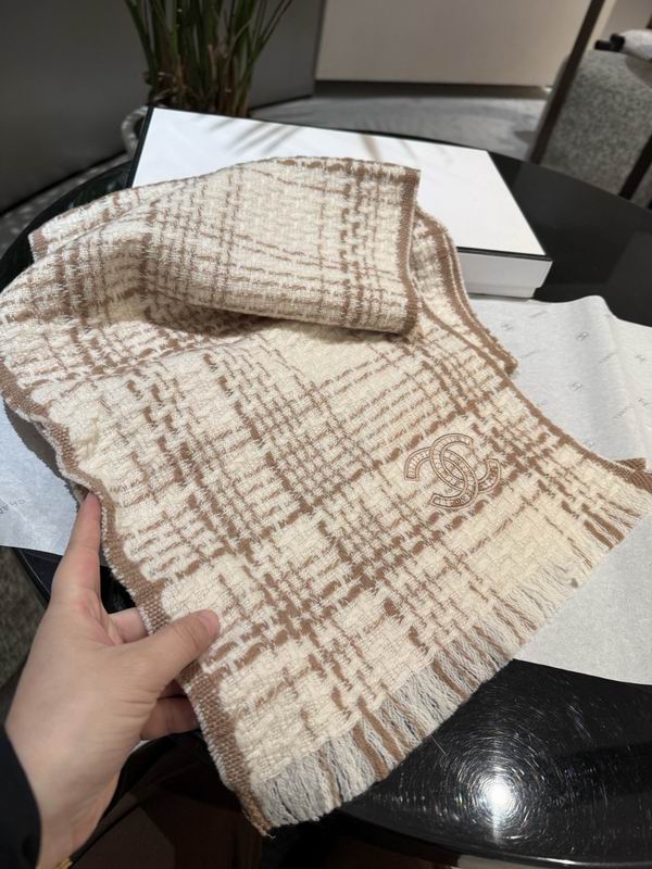 Chanel Scarf 30X190cm 100%羊绒 E40 (21)