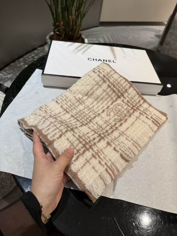 Chanel Scarf 30X190cm 100%羊绒 E40 (22)