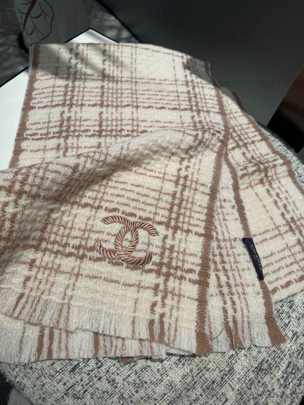Chanel Scarf 30X190cm 100%羊绒 E68 (4)