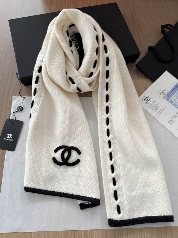 Chanel Scarf 32X180cm 100%羊绒 E26 (12)