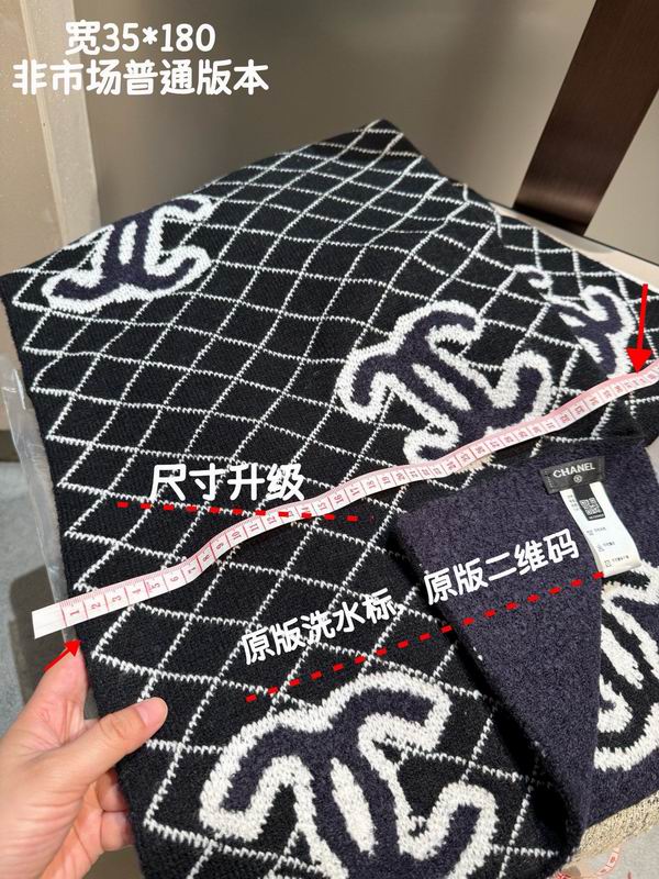 Chanel Scarf 35X180cm 100%羊绒 E50 (11)
