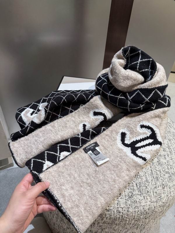 Chanel Scarf 35X180cm 100%羊绒 E50 (2)