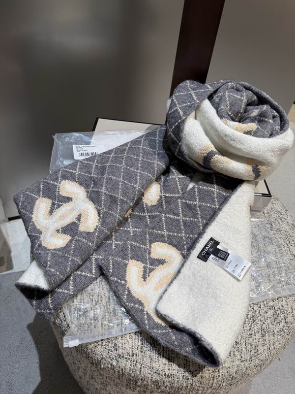 Chanel Scarf 35X180cm 100%羊绒 E50 (21)
