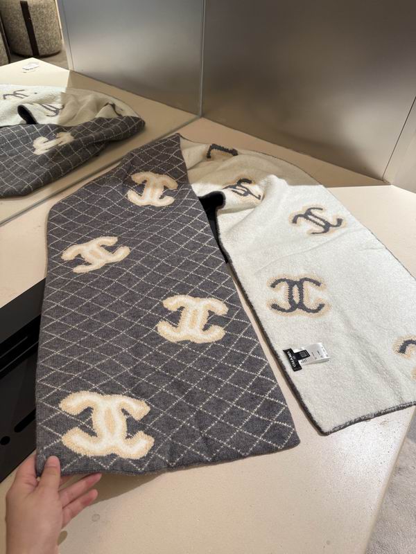 Chanel Scarf 35X180cm 100%羊绒 E50 (22)