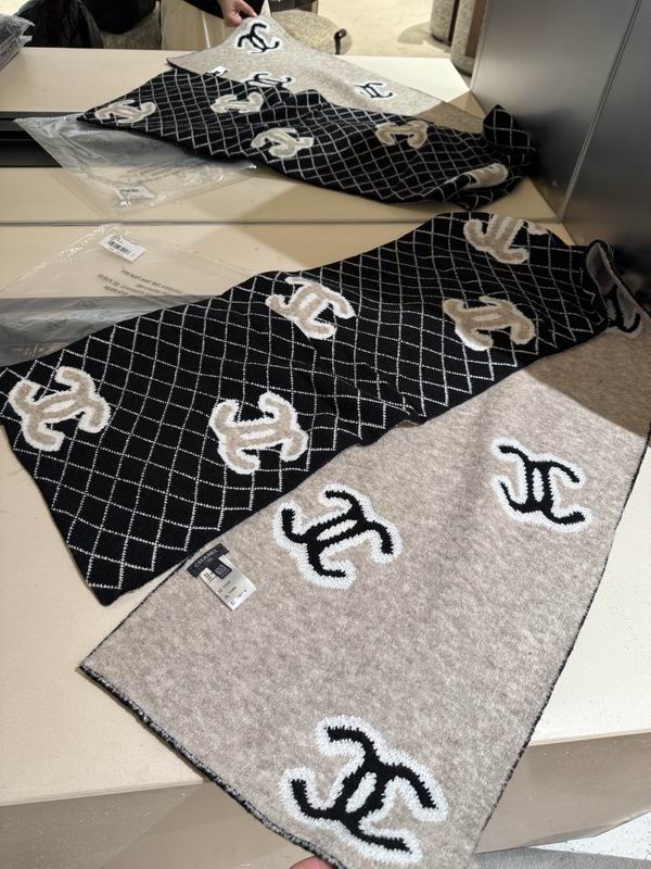 Chanel Scarf 35X180cm 100%羊绒 E50 (4)