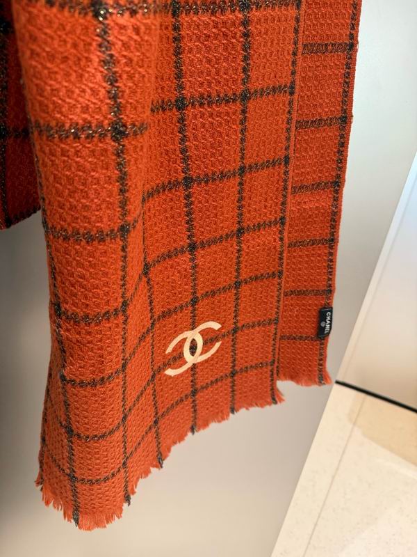 Chanel Scarf 35X190cm 100%羊绒 E108 (1)