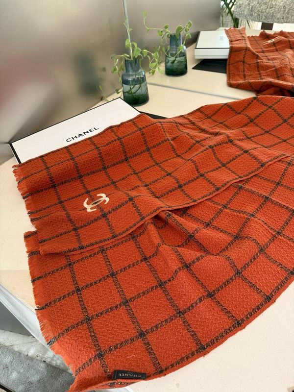 Chanel Scarf 35X190cm 100%羊绒 E108 (2)