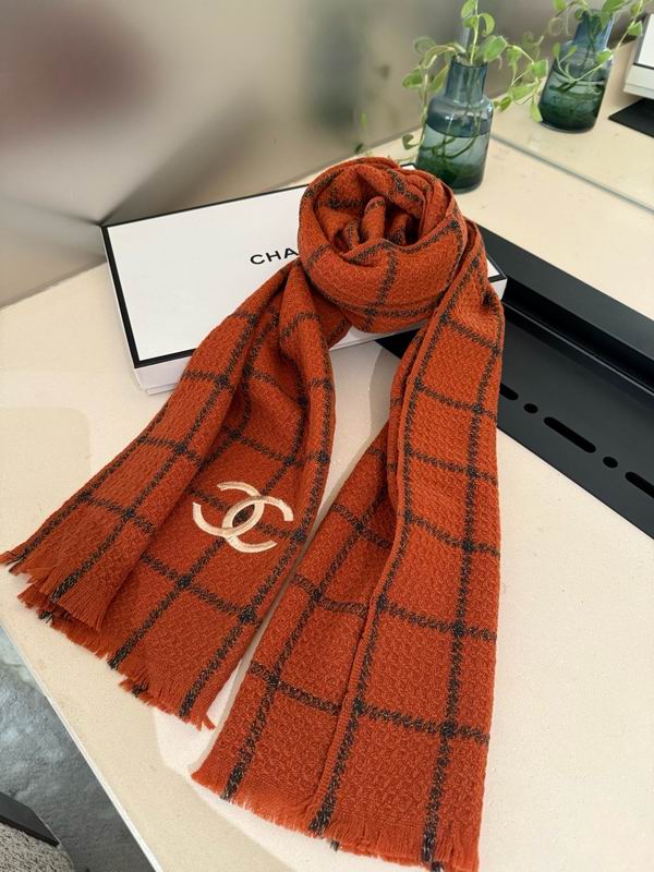 Chanel Scarf 35X190cm 100%羊绒 E108 (3)