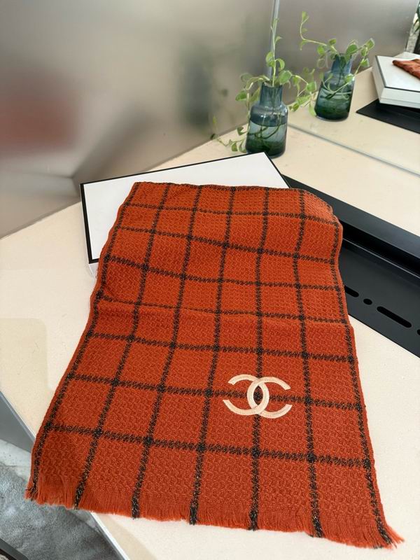 Chanel Scarf 35X190cm 100%羊绒 E108 (5)