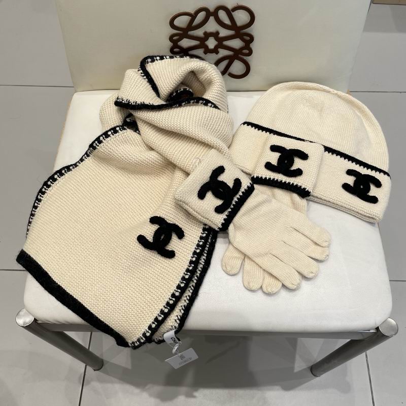 Chanel Scarf Hat Gloves (101)