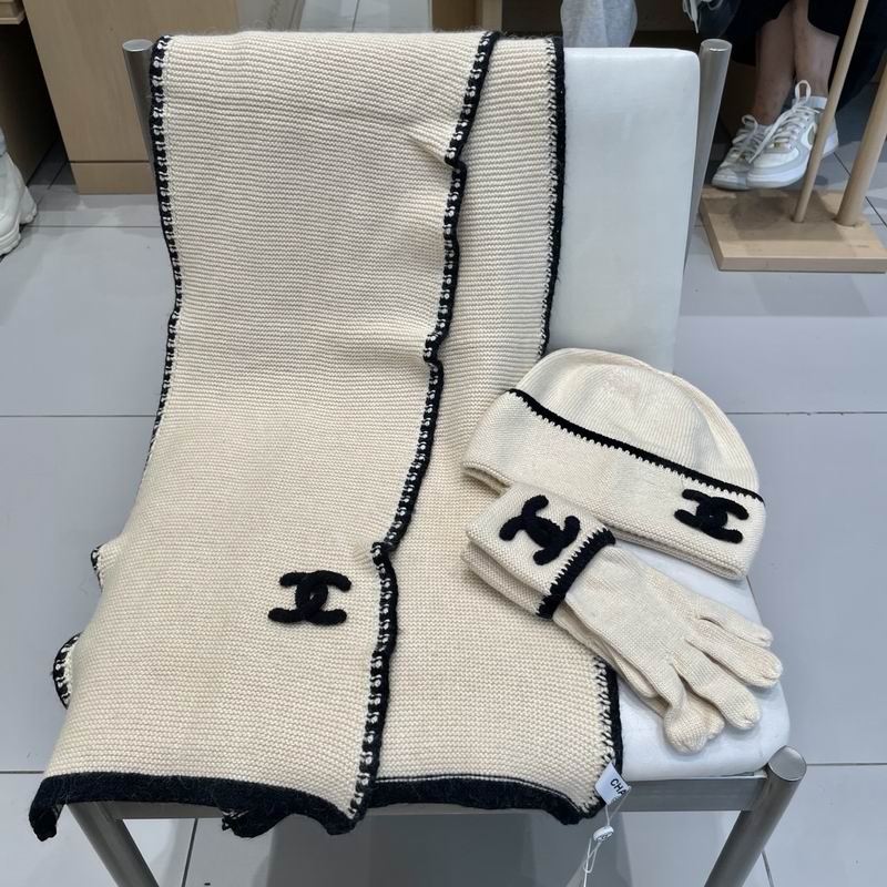 Chanel Scarf Hat Gloves (103)