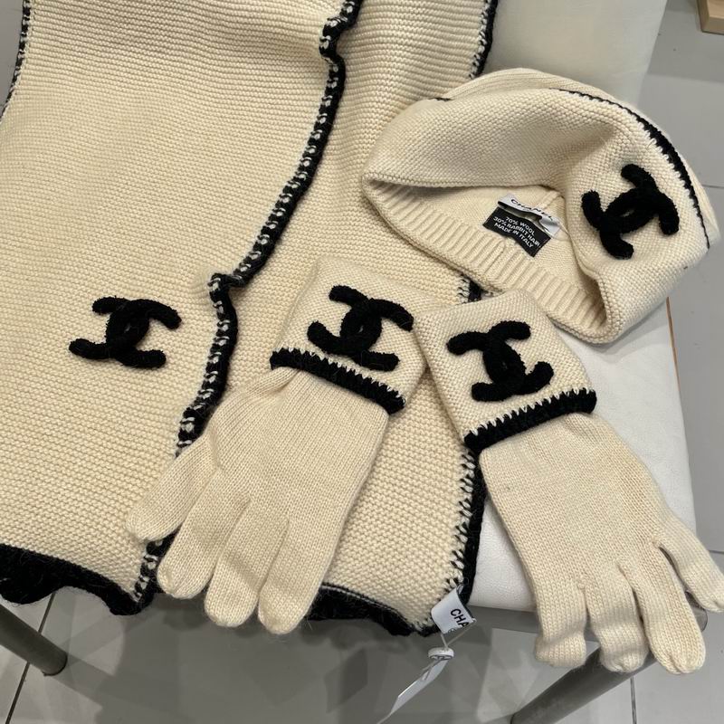 Chanel Scarf Hat Gloves (104)