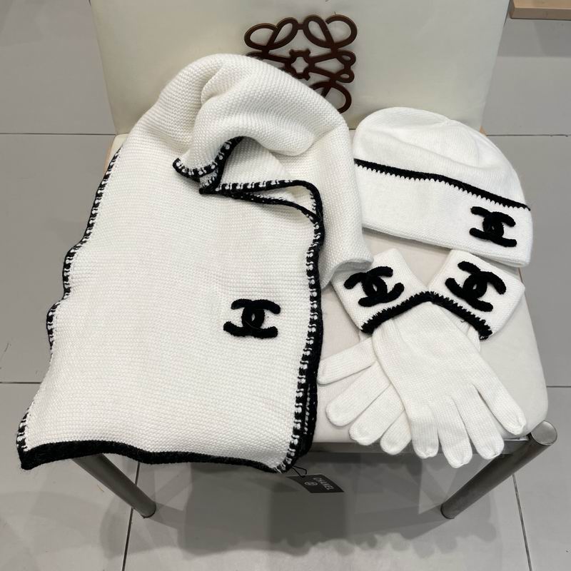 Chanel Scarf Hat Gloves (106)