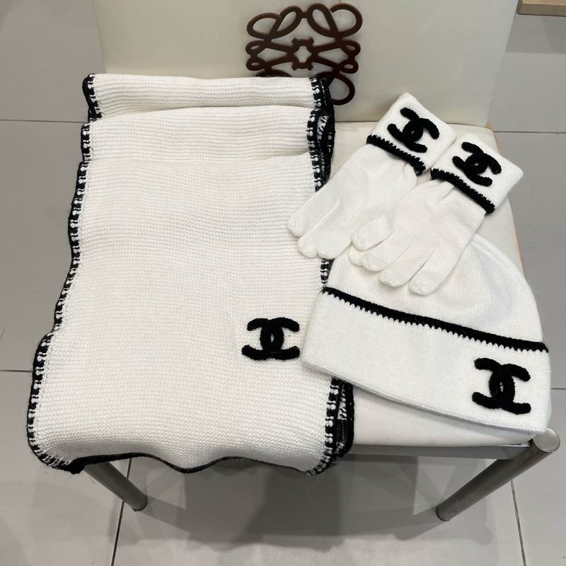 Chanel Scarf Hat Gloves (107)