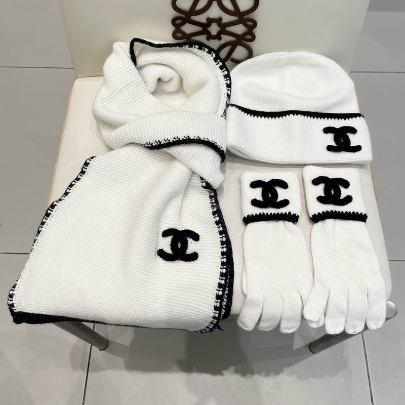 Chanel Scarf Hat Gloves (108)